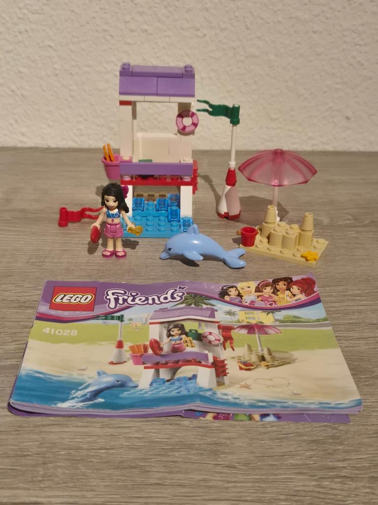 Lego Friends: Strandwacht post (set 41028), Gebruikt, Lego, Friends, Ophalen of Verzenden