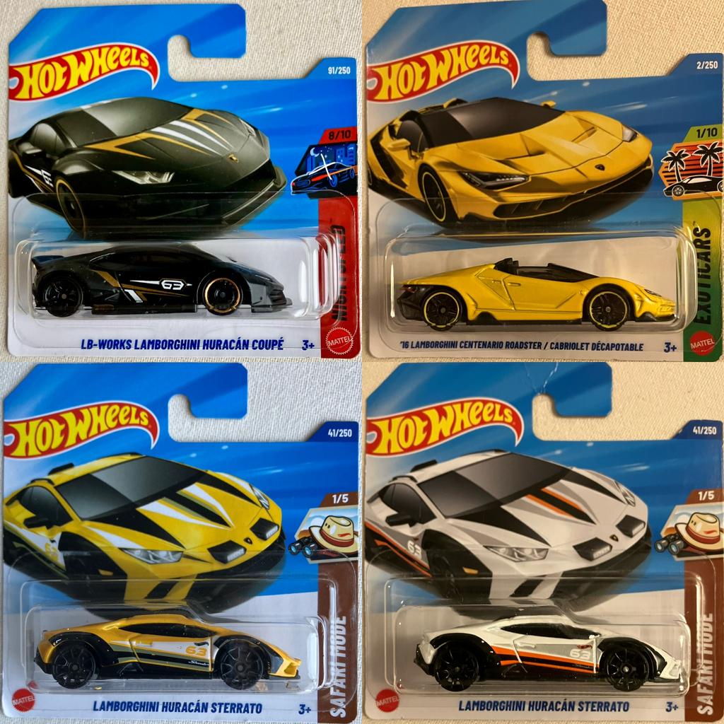 SET Hot Wheels Lamborghini Hotwheels SETPRIJS, Hobby en Vrije tijd, Ophalen of Verzenden, Nieuw, Auto