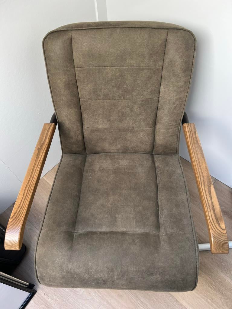 Comfortabele Fauteuil Ivar in Groen, Ophalen, Gebruikt, 75 tot 100 cm, Stof