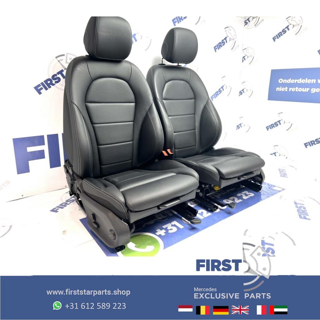 W205 AMG LINE INTERIEUR Mercedes C Klasse 2020 STOELEN Leder, Auto-onderdelen, Interieur en Bekleding, Gebruikt, -, Ophalen of Verzenden