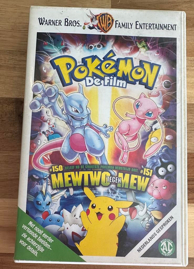 Pokemon 1: De Film, Mewtwo vs Mew, VHS / videoband, Cd's en Dvd's, VHS | Kinderen en Jeugd, Tekenfilm, Alle leeftijden, Ophalen of Verzenden