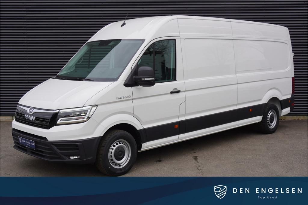 MAN TGE 35 140pk L4H3/L3H2 LED Navigatie Apple Carplay Camer, Auto's, Voorwielaandrijving, Gebruikt, 4 cilinders, MAN