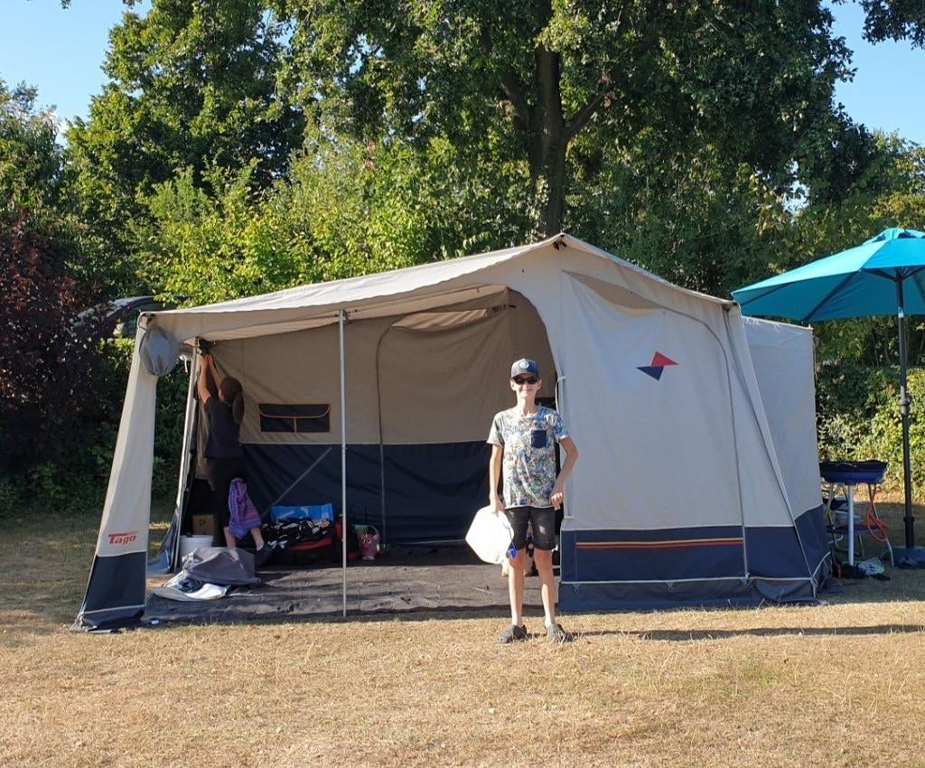 Vouwwagen Gerjak Tago River, Blauw, Aanwezig, Tot en met 6, Ophalen