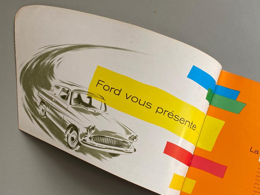 Brochure Ford Anglia de luxe (circa 1960), Ophalen of Verzenden, Zo goed als nieuw, Ford