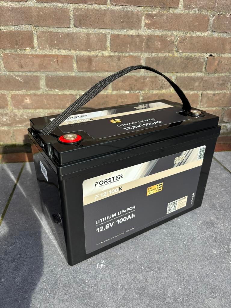Forster F12 100X LifePo4 12V 100Ah litium accu off grid, Ophalen, Zo goed als nieuw