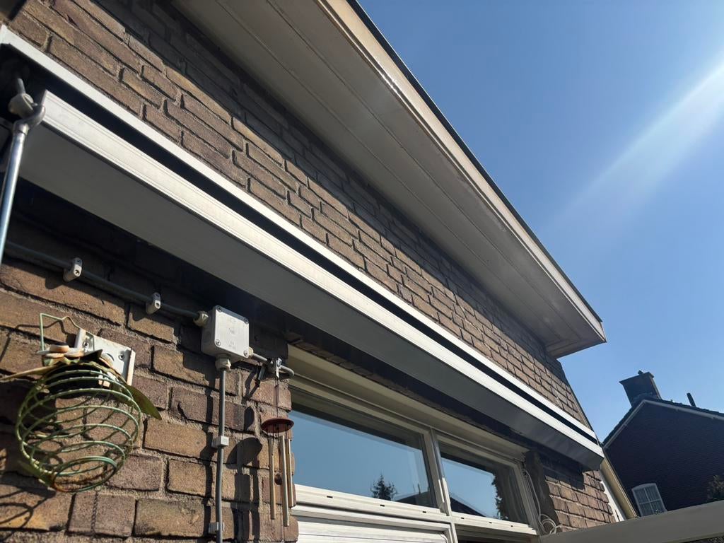 Zonnescherm grijs; goede kwaliteit; uitdraai, 3,5 m breed, Ophalen, Gebruikt, 150 tot 300 cm, 250 cm tot 450 cm