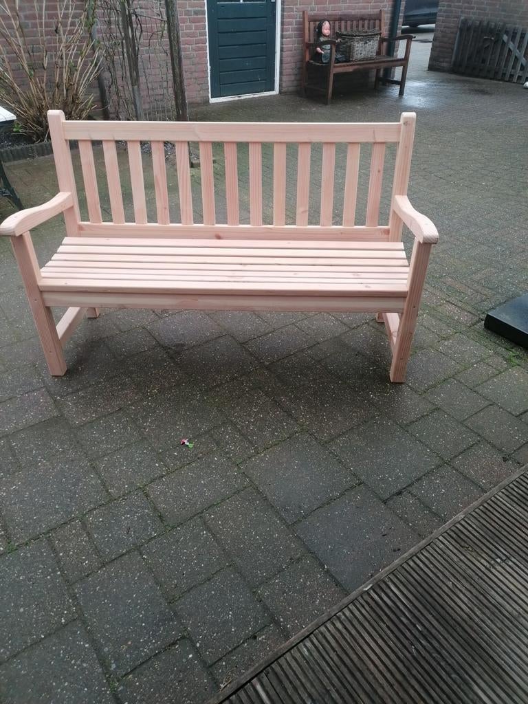 Teakhouten tuinbank, Ophalen, Nieuw, Teakhout