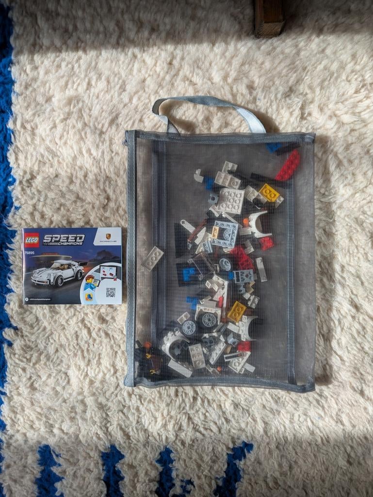 LEGO Speed Champions Porsche (75895) compleet met opbergtas, Ophalen of Verzenden, Zo goed als nieuw, Complete set, Lego