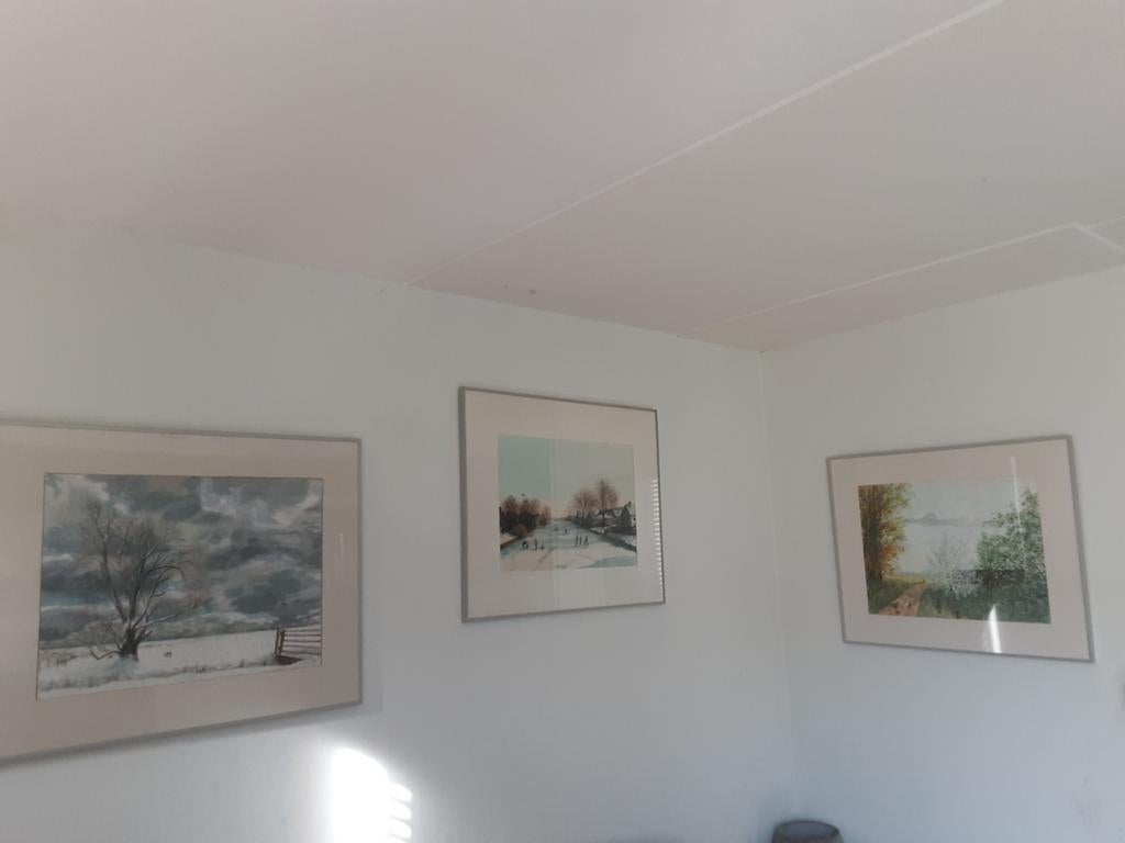 3x Aquarel Dick Boonstra 1932 -2020, Ophalen