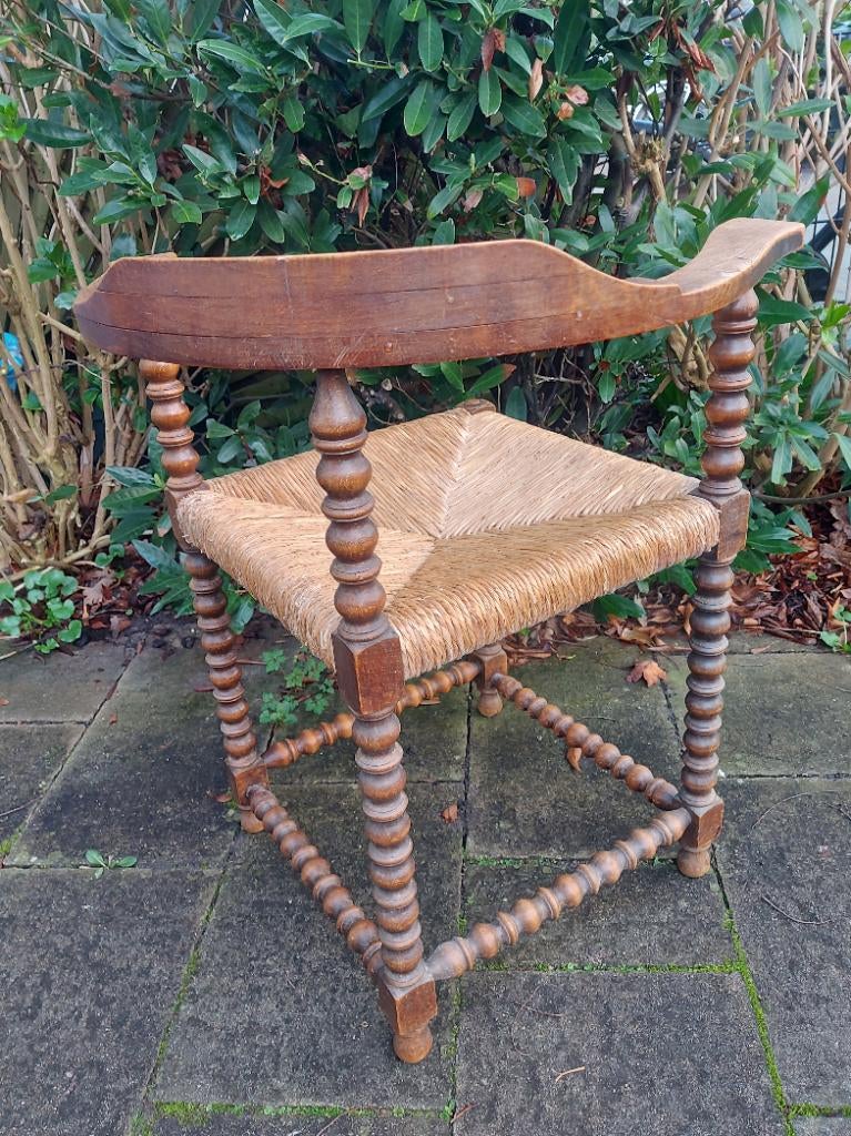 Antieke knobbelstoel (bobbin chair), Antiek en Kunst, Antiek | Meubels | Stoelen en Banken, Ophalen