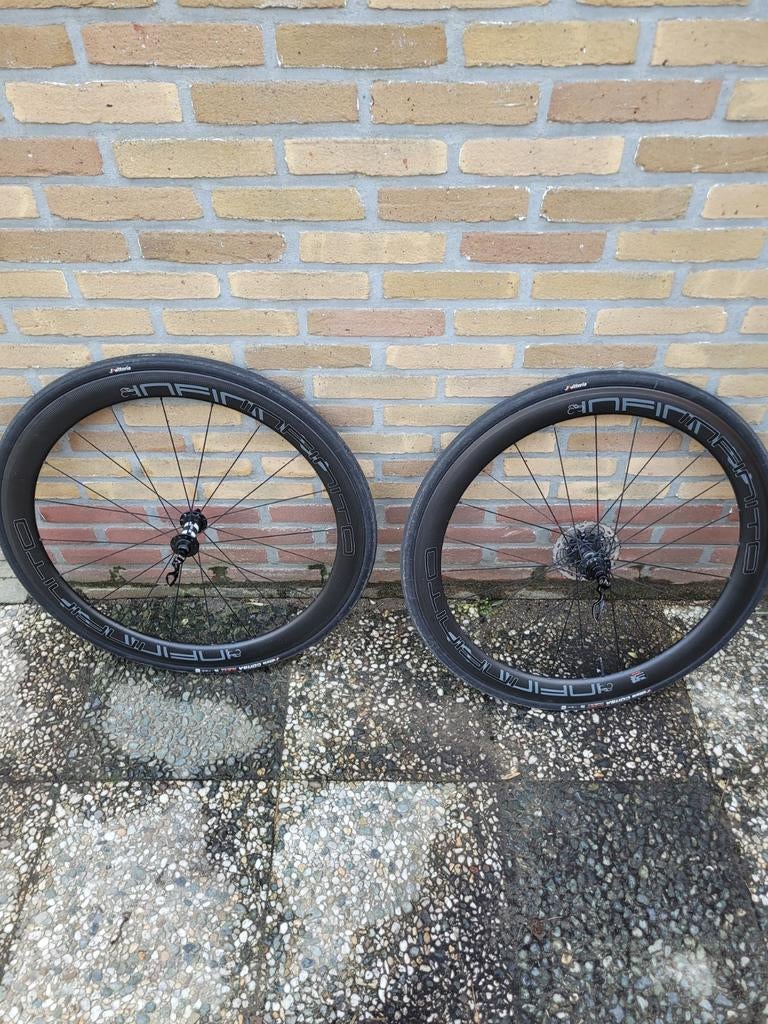 Infinito carbon wielset 50 mm velgen, Fietsen en Brommers, Fietsonderdelen, Ophalen, Gebruikt, Wiel