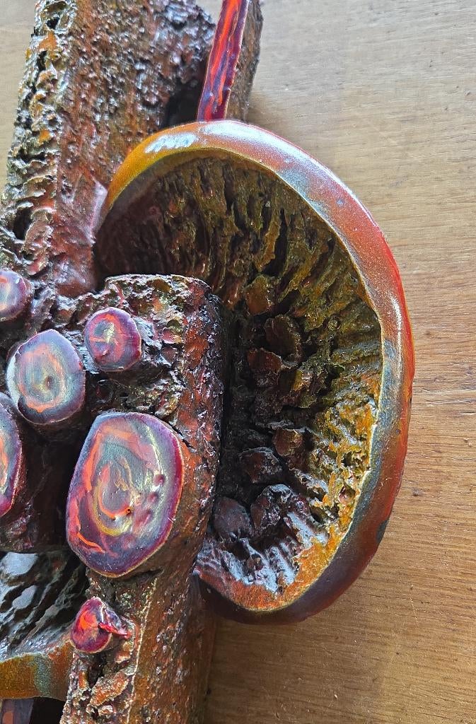 Vintage Ars Munda wandsculptuur jaren 70 Brutalist, Gebruikt, Ophalen of Verzenden, X, X