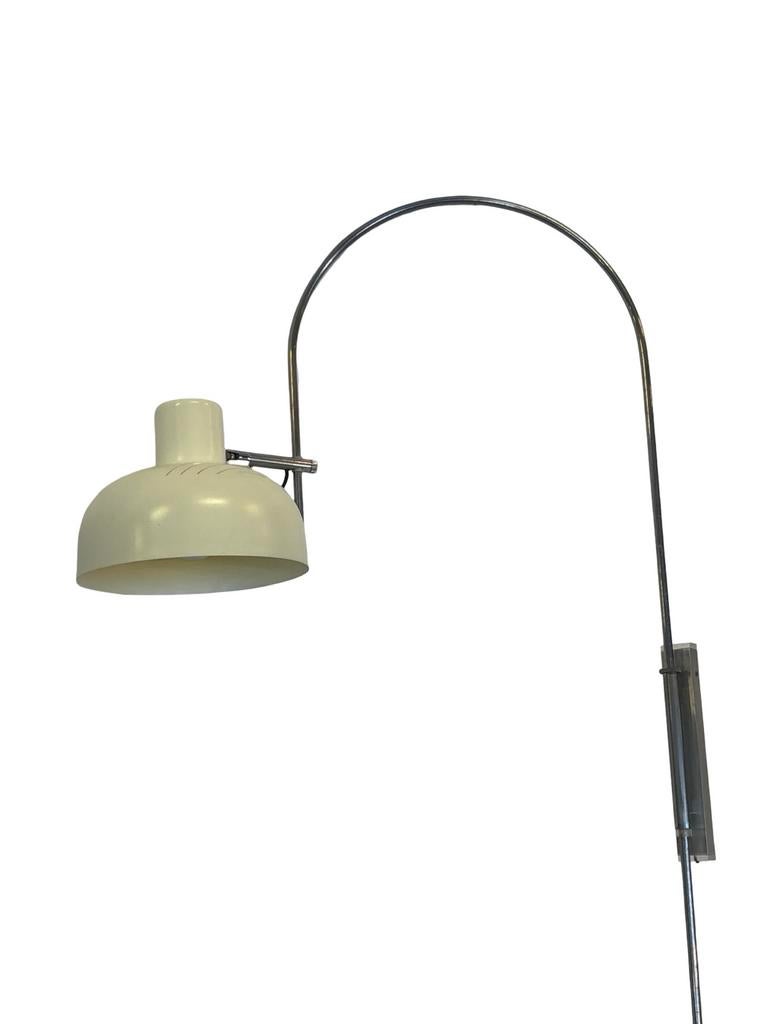 Vintage booglamp wandlamp jaren 70 design, Gebruikt, Vintage, Metaal, Vintage