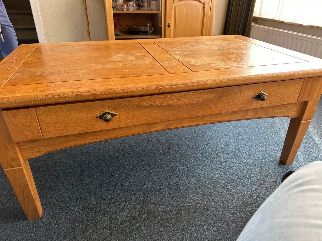 Licht eiken salon tafel - Gebruikt, Ophalen, Gebruikt, Eikenhout