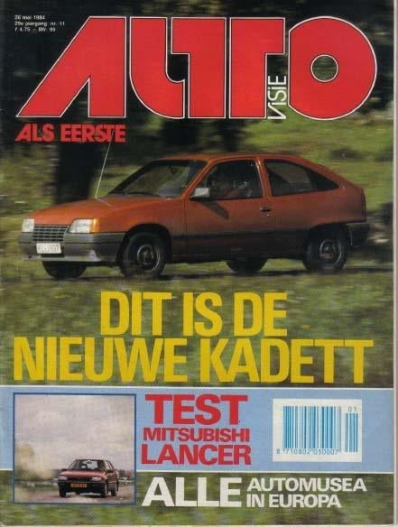 Autovisie 11 1984 : Fiat Argenta Volumex - Opel Kadett E, Ophalen of Verzenden, Gelezen, Algemeen