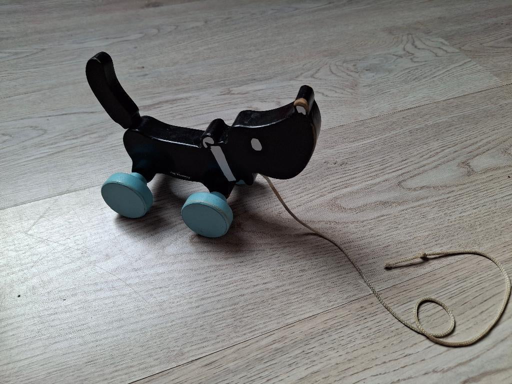 Houten trekdier takkie, Kinderen en Baby's, Speelgoed | Houten speelgoed, Ophalen, Gebruikt, Duw- of Trekspeelgoed