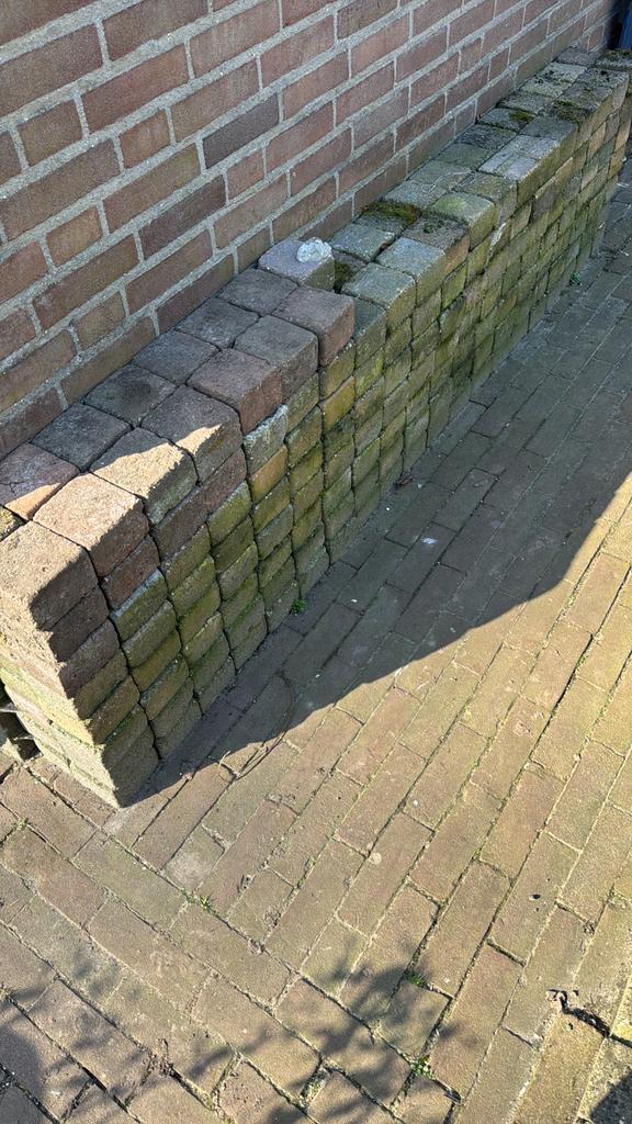 GRATIS getrommelde klinkers 10x10, Venray., Ophalen, Zo goed als nieuw, Beton, Klinkers