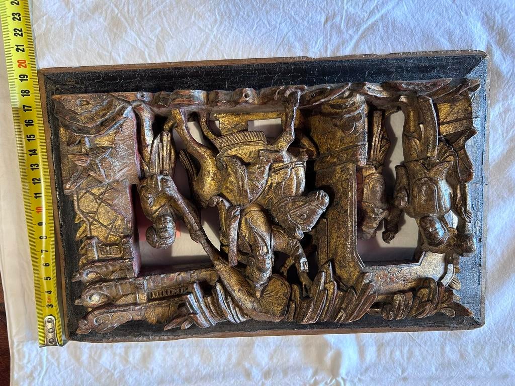 Chinees Houtsnijwerk, Antiek en Kunst, Ophalen of Verzenden