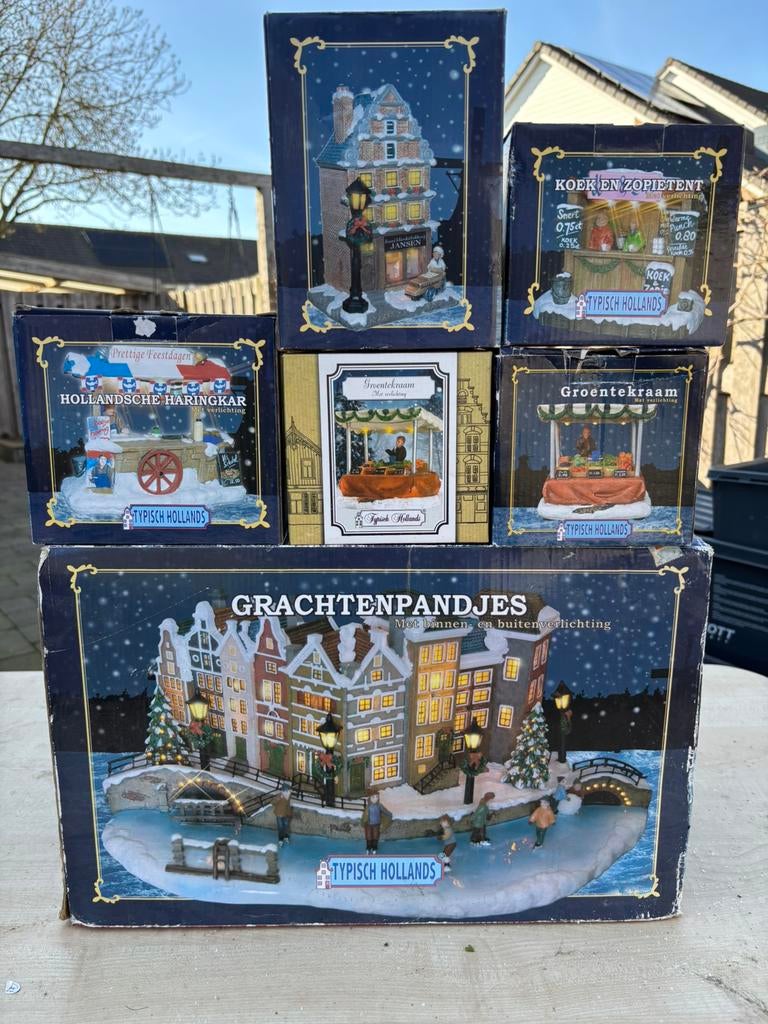 Typisch hollands kerstdorp, Diversen, Kerst, Ophalen of Verzenden, Zo goed als nieuw