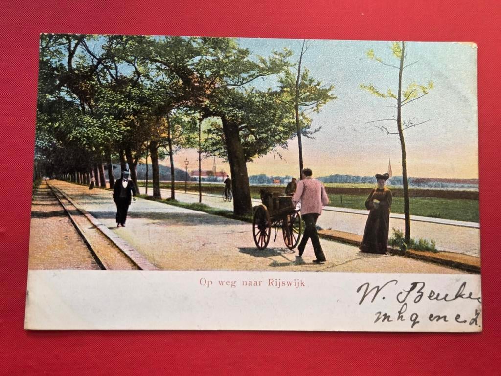 Rijswijk Op weg naar Rijswijk, Ophalen of Verzenden, Voor 1920, Zuid-Holland