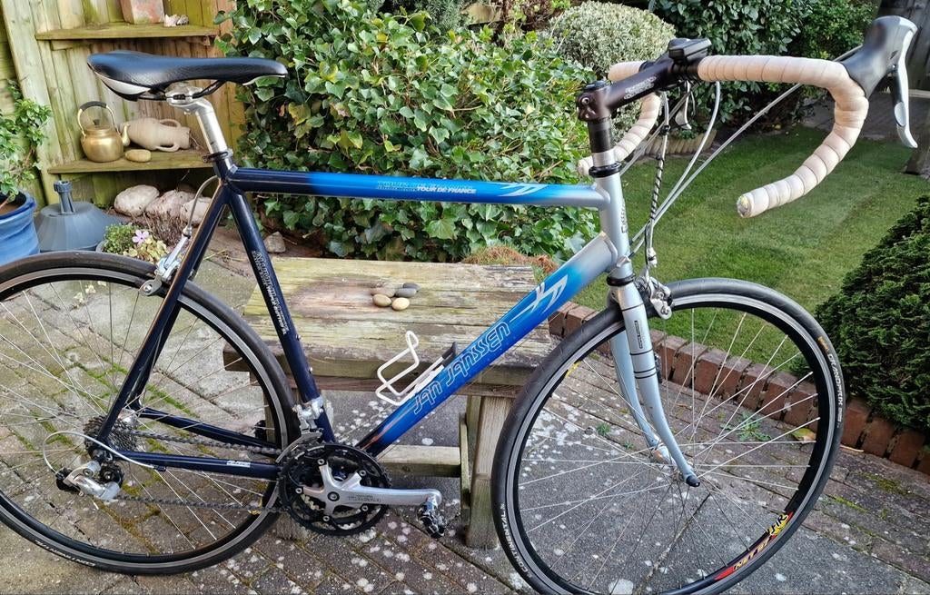 Mooie en goede JAN JANSSEN TOUR DE FRANCE 60CM 27 SP TIAGRA, Gebruikt, Aluminium, 57 tot 61 cm, Meer dan 20 versnellingen