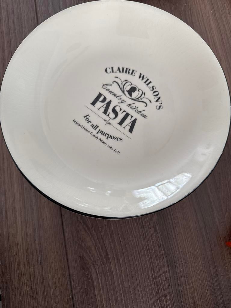 Claire Wilson's pastaborden, Ophalen, Gebruikt, Keramiek, Bord(en)