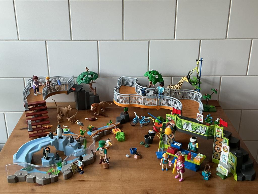 PLAYMOBIL UITGEBREID GROOT DIERENPARK 🦒 🦓 SUPERSET !!, Ophalen of Verzenden, Gebruikt