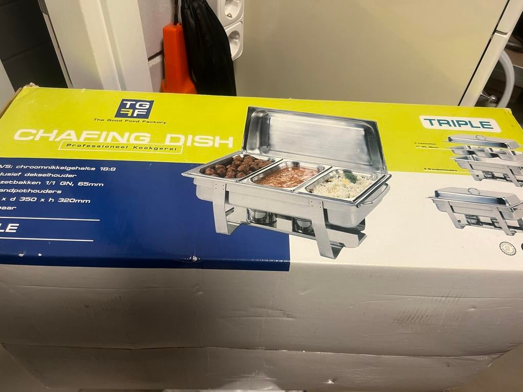 Chafing Dish RVS, Overige typen, Ophalen of Verzenden, Metaal, Overige merken