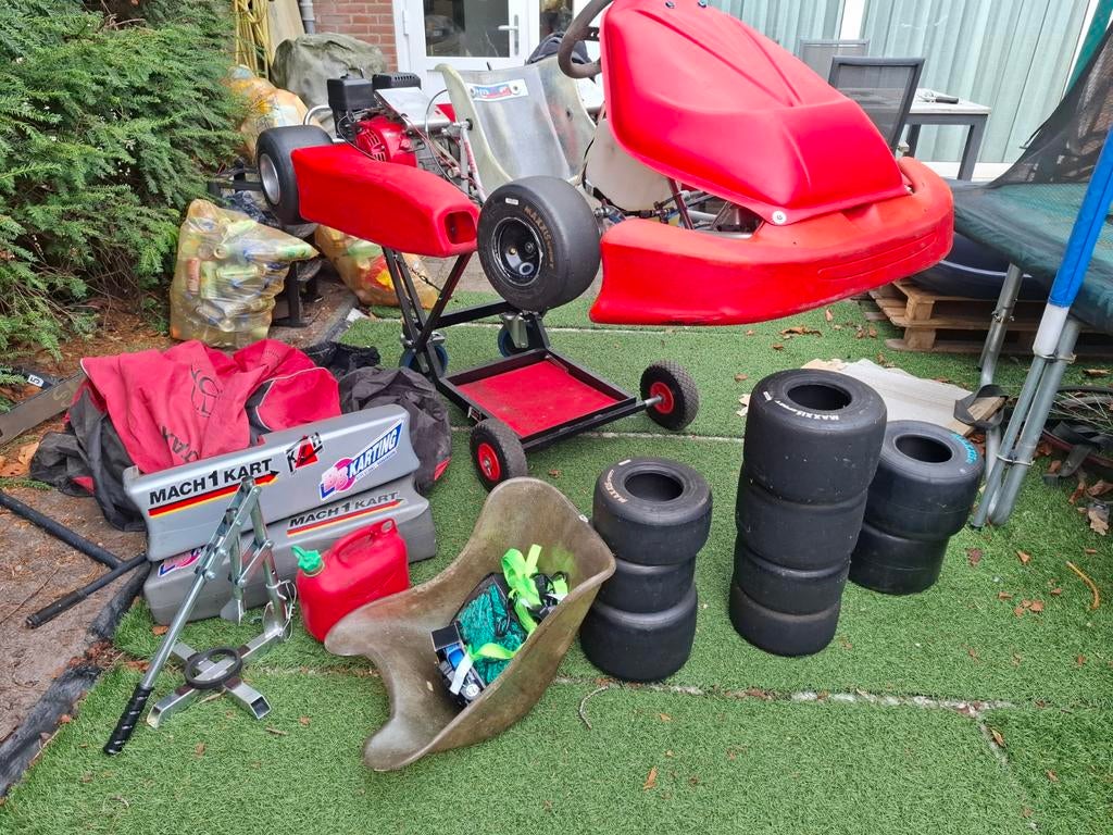 Prokart kombikart + aanhanger (compleet) – rijklaar, Sport en Fitness, Karting, Ophalen, Gebruikt, Kart