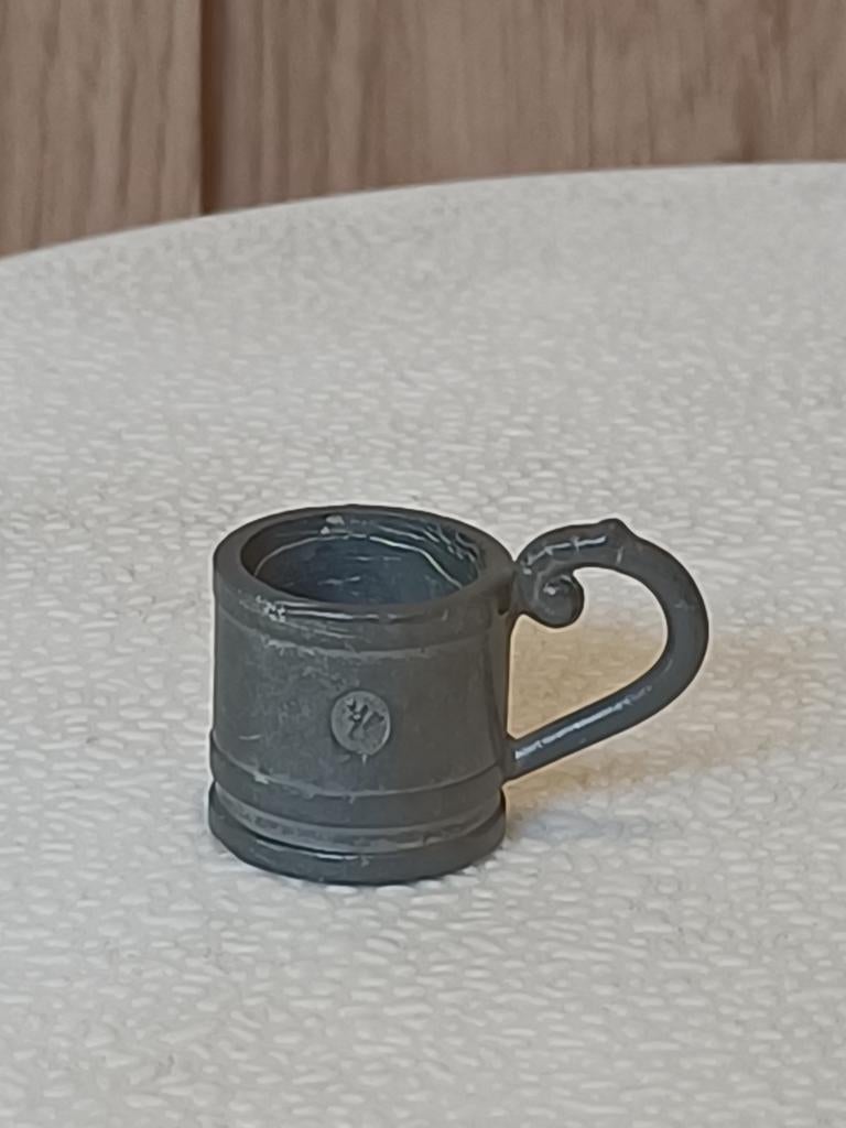 Antiek tinnen miniatuur beker, Ophalen of Verzenden