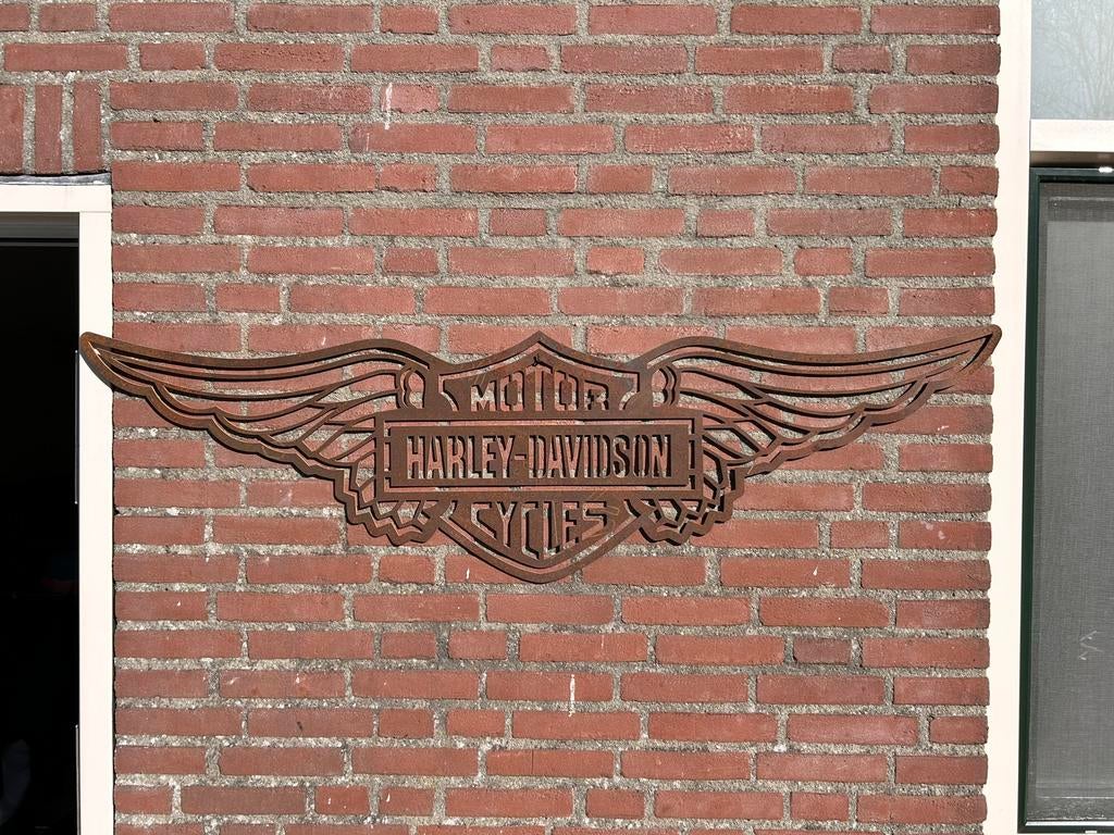 Harley Davidson wings unieke wanddecoratie! Mancave, garage, Ophalen of Verzenden, Nieuw