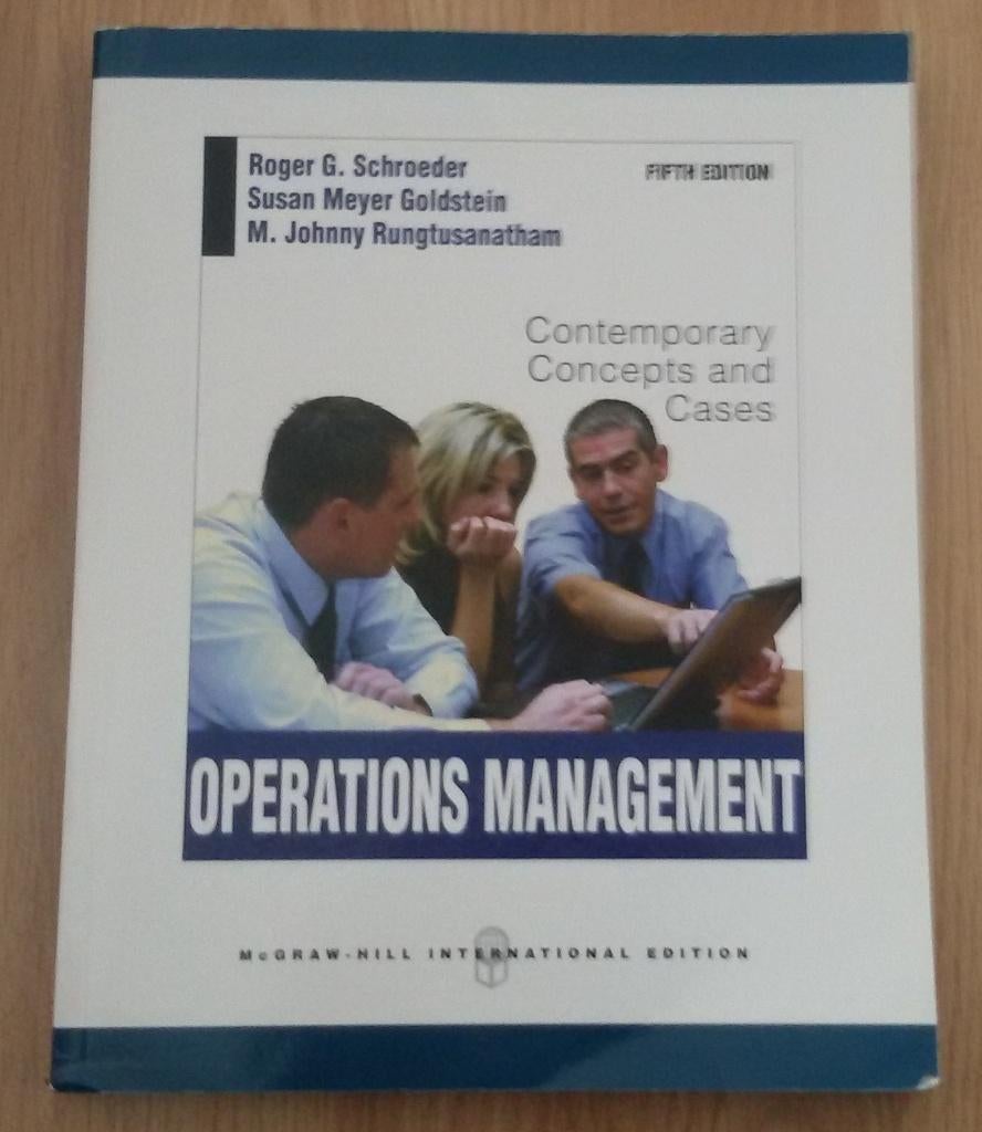 9780071289580 Operations Management, Ophalen of Verzenden, Alpha, Zo goed als nieuw, HBO