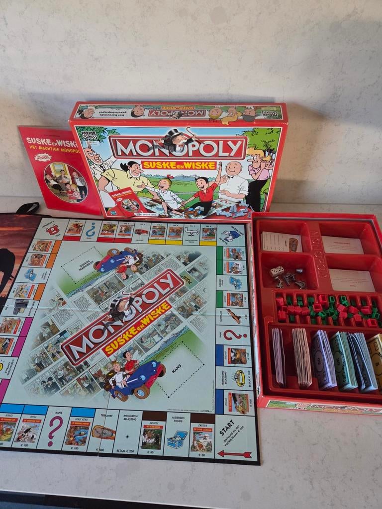Suske en Wiske - Monopoly, Verzamelen, Stripfiguren, Ophalen of Verzenden, Suske en Wiske, Gebruikt, Gebruiksvoorwerp