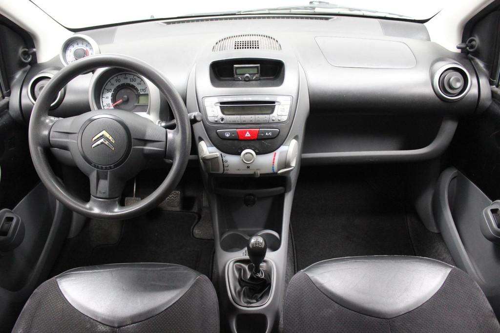 Citroen C1 1.0-12V Sport | Airco | Half-lederen bekleding |, Voorwielaandrijving, Gebruikt, Zwart, 4 stoelen