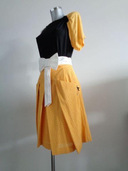 Monique Collignon designer rok, duurzame mode, mt. 36. NIEUW, Geel, Nieuw, Ophalen of Verzenden, Knielengte