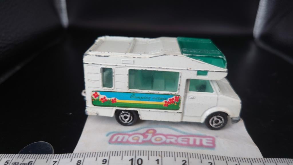 Majorette Fourgon Camper - Vintage Speelgoed Camper, Ophalen of Verzenden, Gebruikt, Auto, Majorette