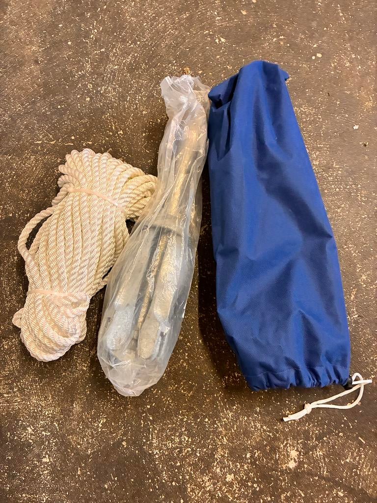 Anker met touw en hoes nooit gebruikt!, Watersport en Boten, Ophalen, Zo goed als nieuw, Toebehoren, Minder dan 15 m²