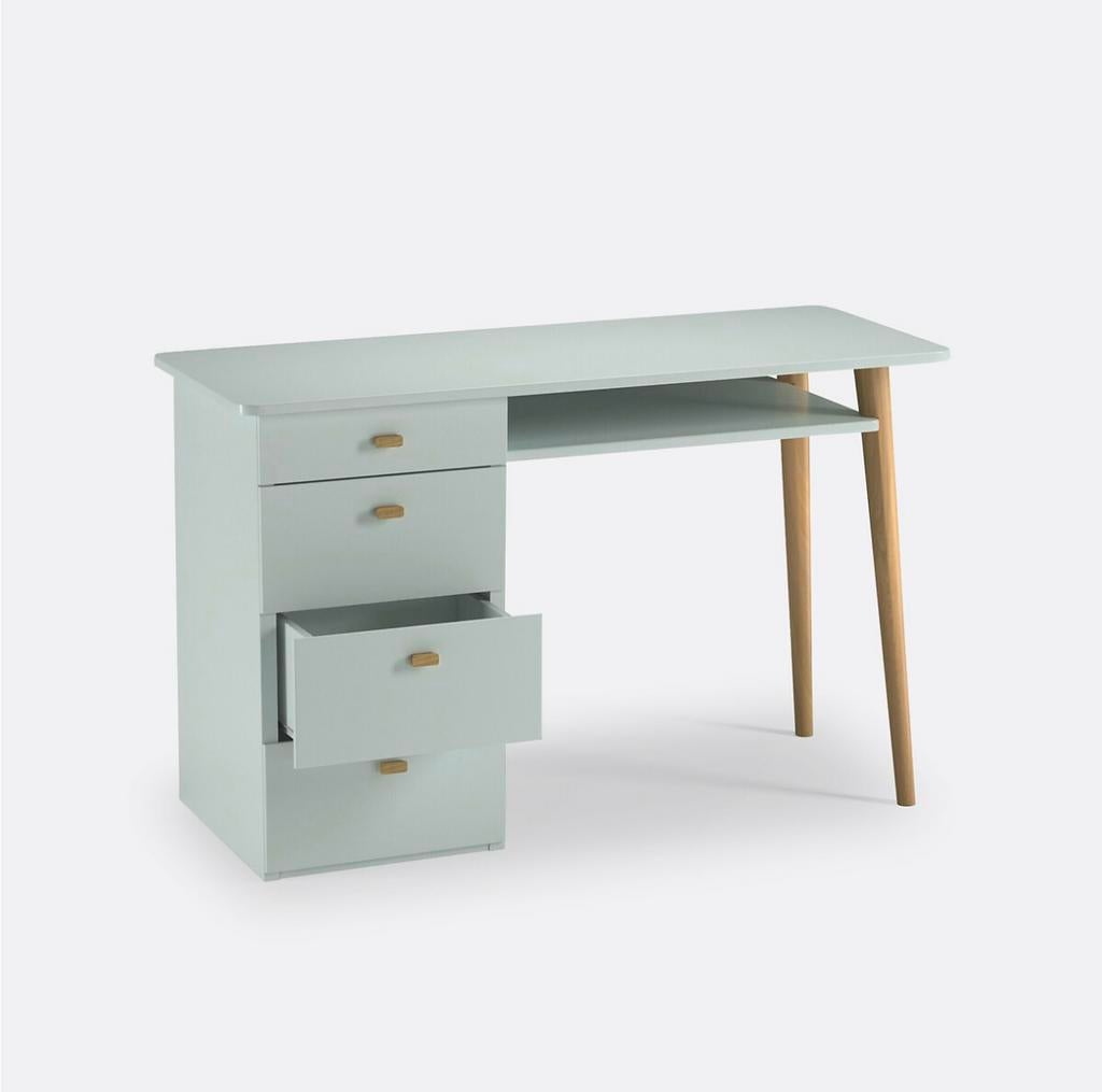 La Redoute Bureau 4 lades JIMI, Huis en Inrichting, Bureaus, Met lades, Groen, Gebruikt, Scandinavisch