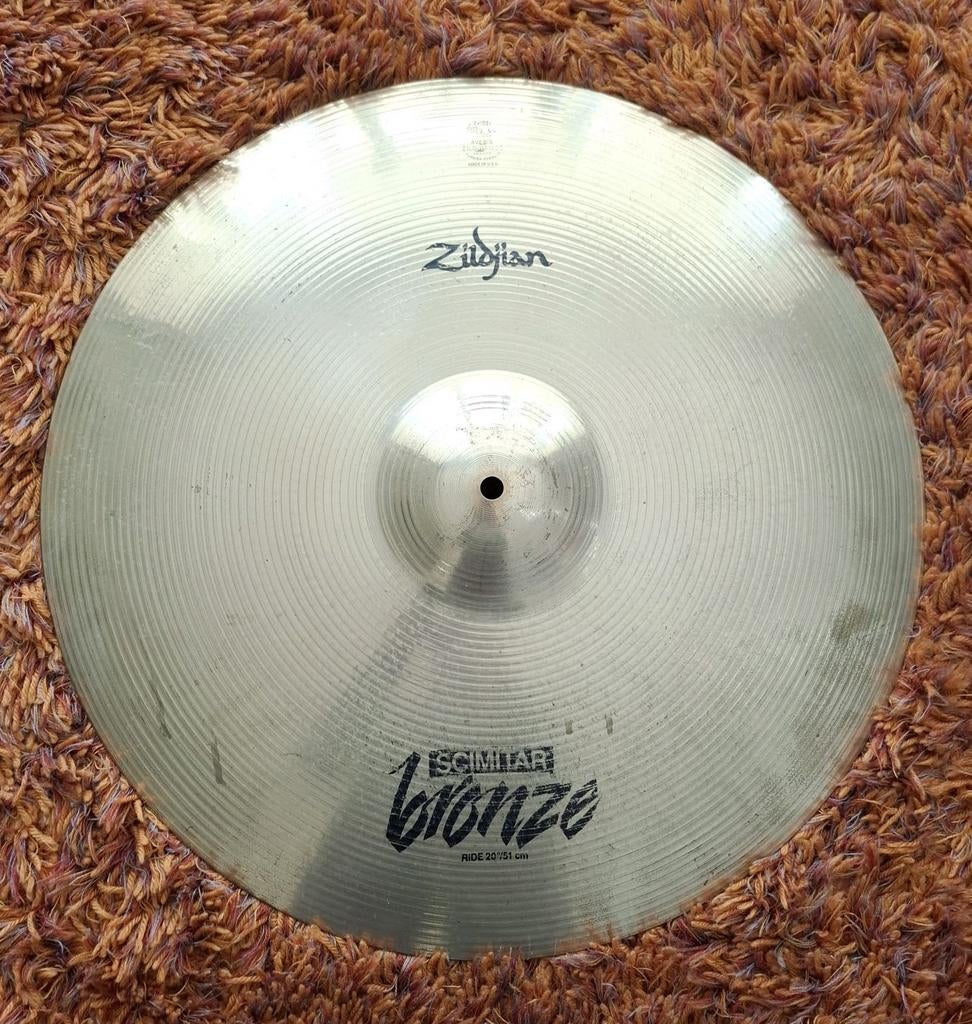 Zildjian Scimitar Bronze 20" ride bekken / cymbal, Gebruikt, ., Drums of Percussie, Ophalen of Verzenden