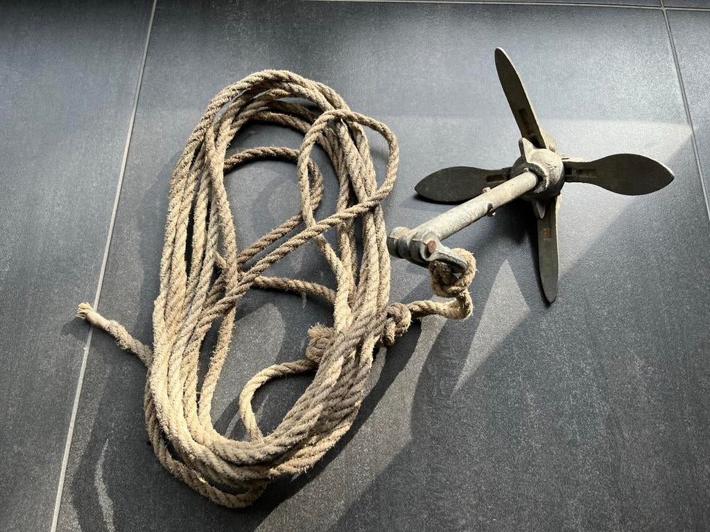 Boot anker paraplu met touw, 25 cm doorsnede, Watersport en Boten, Ophalen of Verzenden, Gebruikt, Overige typen