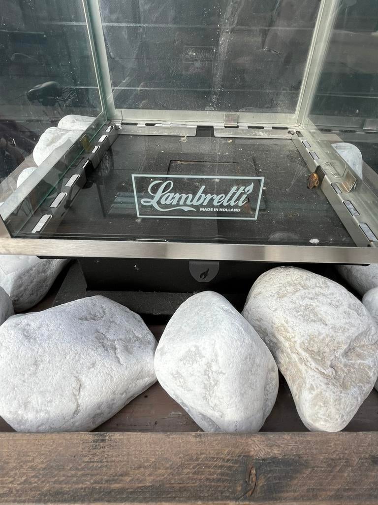 Bio ethanol brander Lambretti, Ophalen, Zo goed als nieuw, Vrijstaande haard, Overige soorten