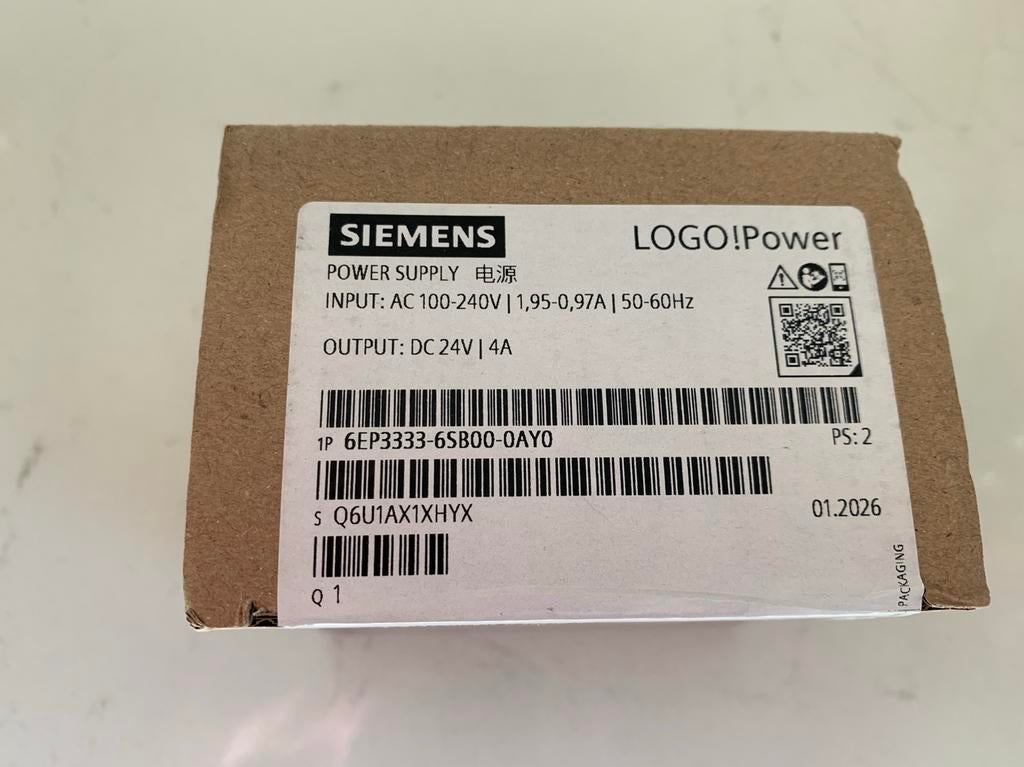 Siemens Logo!Power voeding 24vdc 4a, Hobby en Vrije tijd, Ophalen of Verzenden, Nieuw