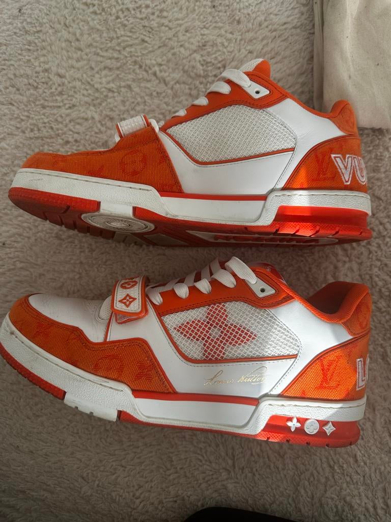 Louis Vuitton LV Trainer Sneakers Oranje Maat 43 met bon, Kleding | Dames, Schoenen, Ophalen, Nieuw, Oranje, Sneakers of Gympen