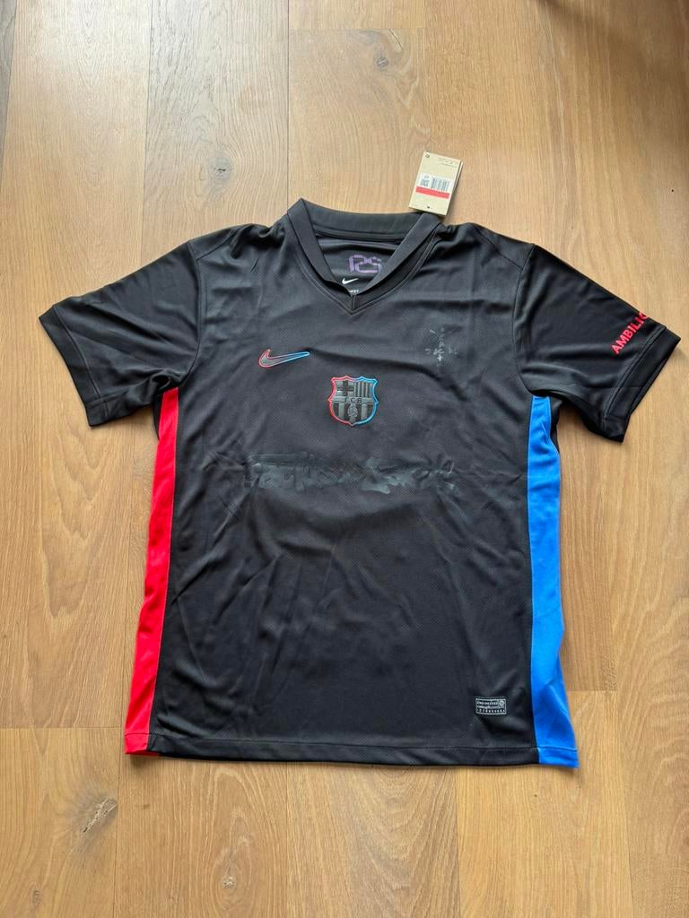 Fc barcelona x travis scott lamine yamal shirt maat L, Maat 52/54 (L), Zwart, Nieuw, Ophalen of Verzenden