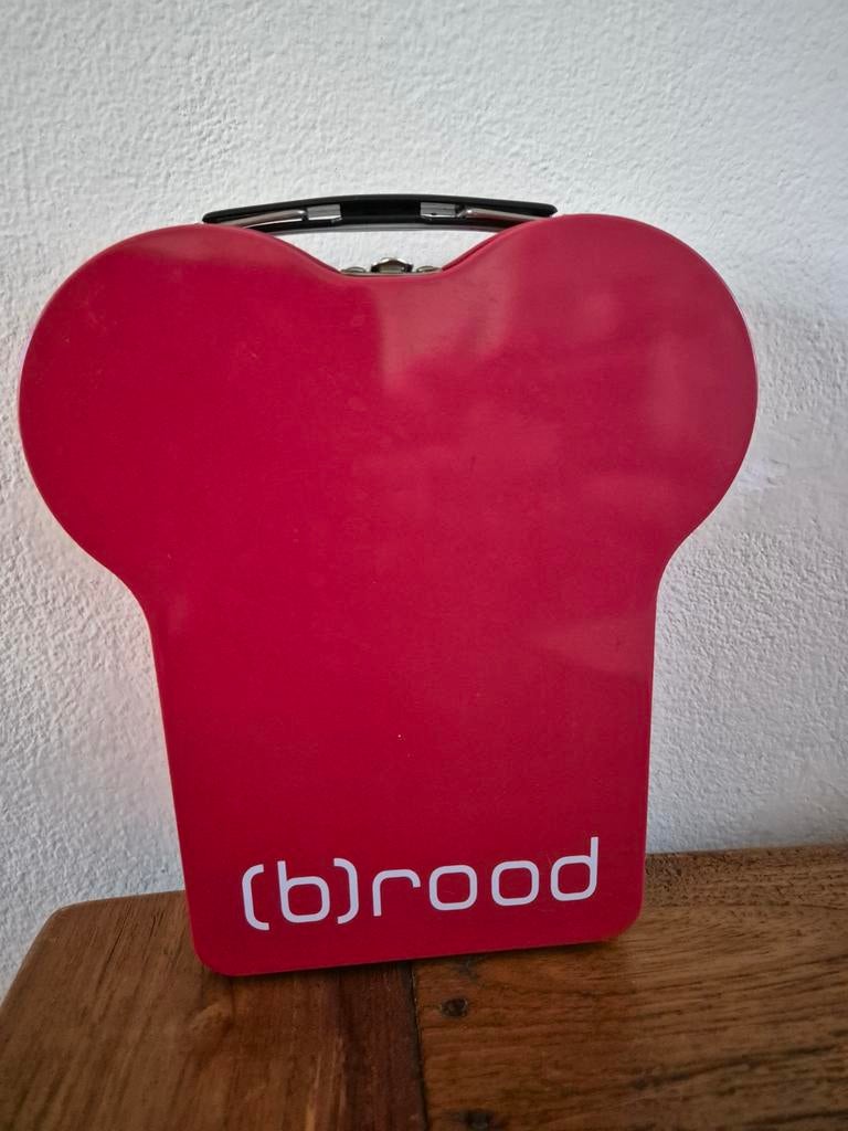 Metalen rode (b)rood trommel ***zgan***, Verzamelen, Blikken, Ophalen of Verzenden, Zo goed als nieuw, Overige