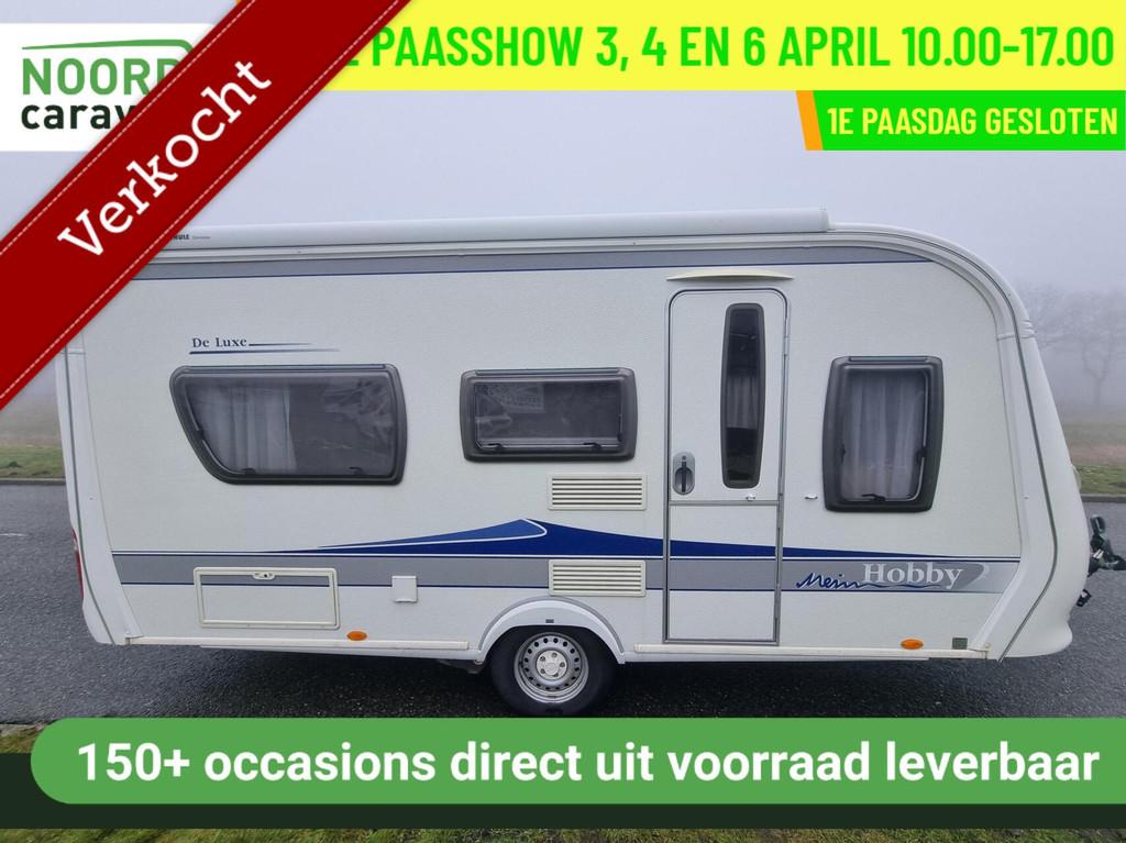 HOBBY DE LUXE 460 LU MOVER + ENKELE BEDDEN + VOORTENT + CASS, Caravans en Kamperen, Mover, Rondzit, Hobby, Bedrijf