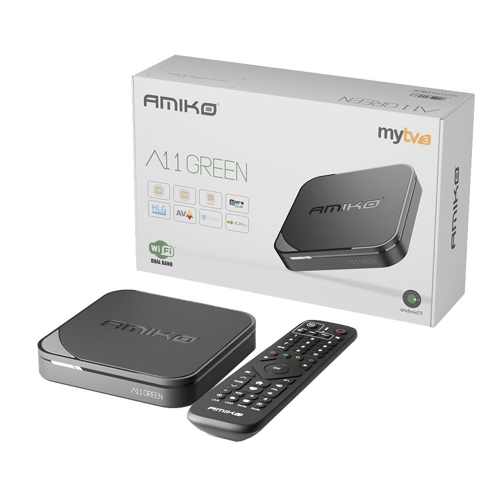 Amiko A11 green - bijna op (komen niet meer terug), Ophalen of Verzenden, Nieuw, HDMI, Minder dan 500 GB