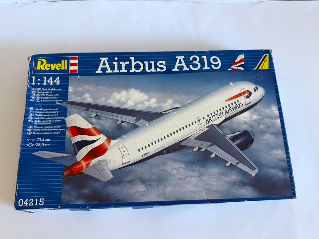 Revell Airbus A319 model kit 1:144 compleet, 1:72 tot 1:144, Revell, Verzenden, Revell