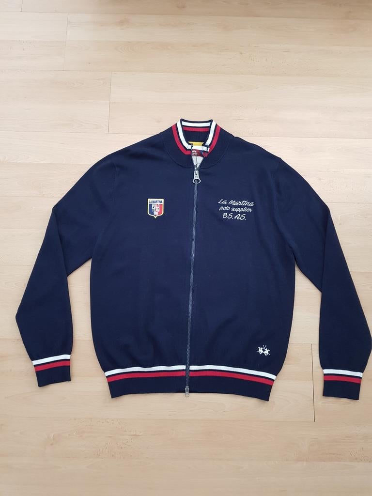 La Martina fijn gebreid vest - Nieuw met labels, Maat 52/54 (L), Blauw, Nieuw, Ophalen of Verzenden