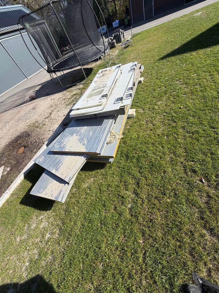 Sandwichpanelen en kunststof deuren, Kunststof, Gebruikt, 215 cm of meer, Overige typen